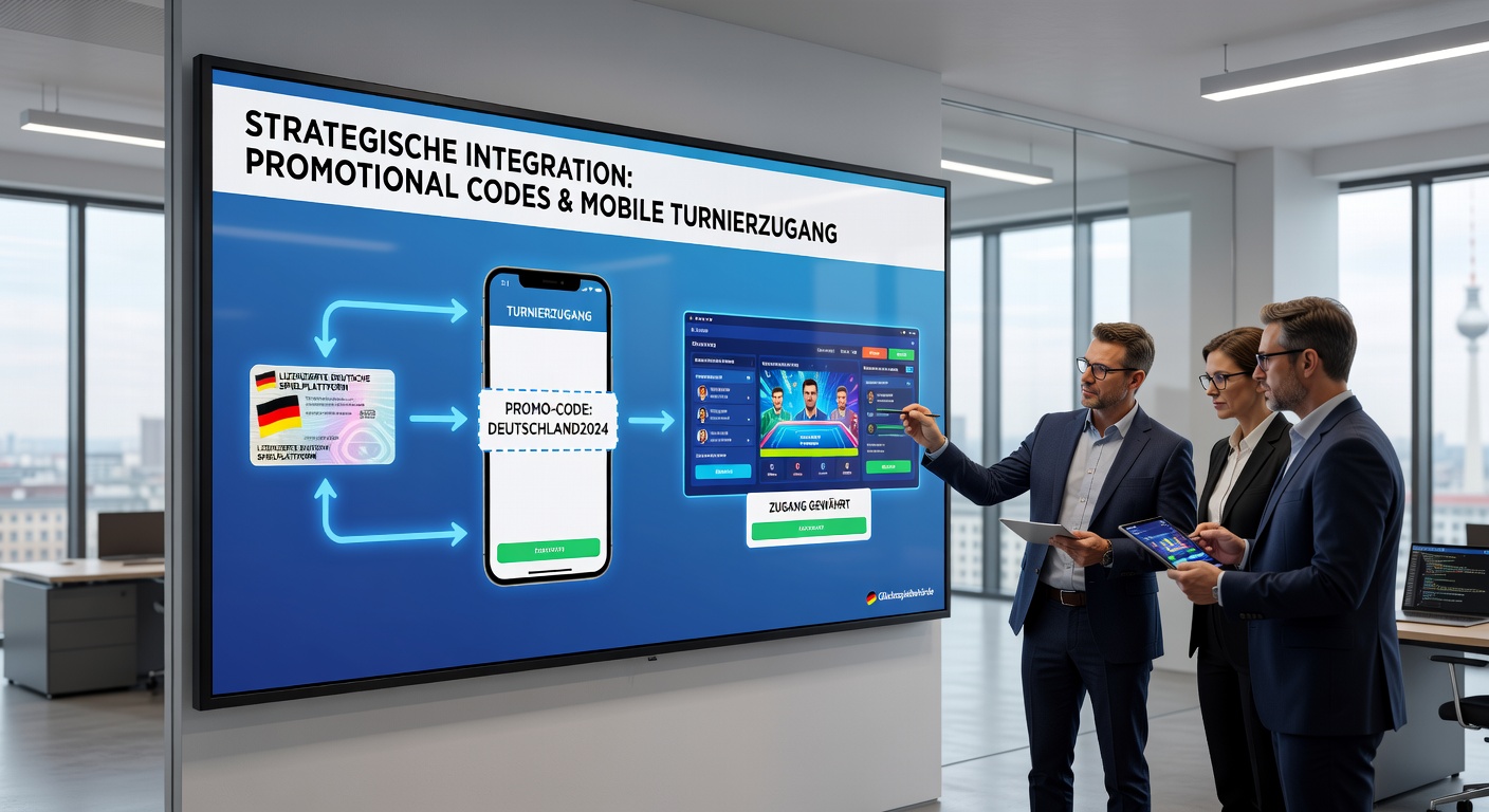 Mobile Turnieroberfläche mit integriertem Aktionscode-Eingabefeld