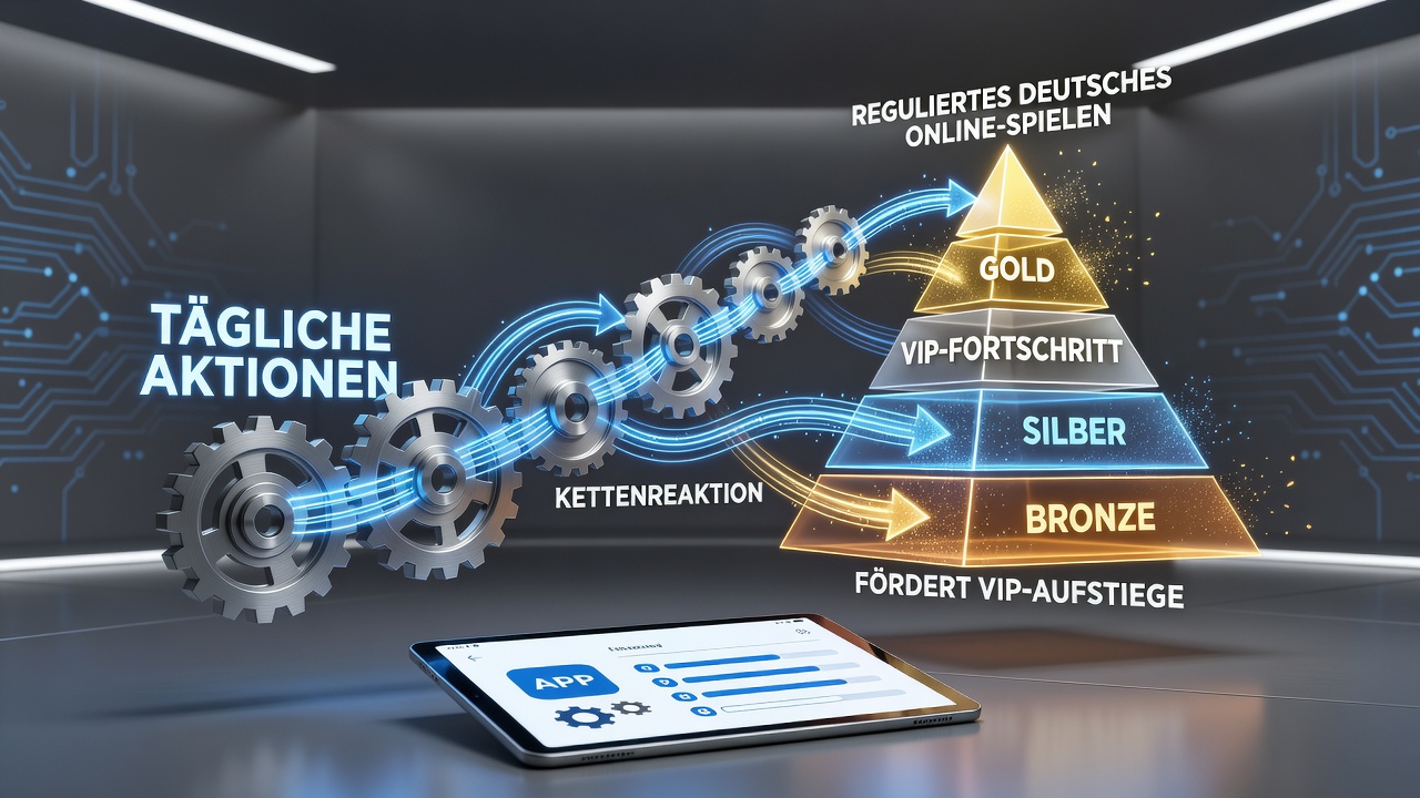 Darstellung der VIP-Aufstiegsstufen durch Promotion-Ketten in mobilen Gaming-Apps